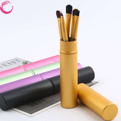 Private label 5 pieces horse hair eyeshadow makeup brushes